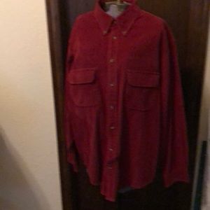 Roundtree and Yorke long sleeve corduroy shirt
